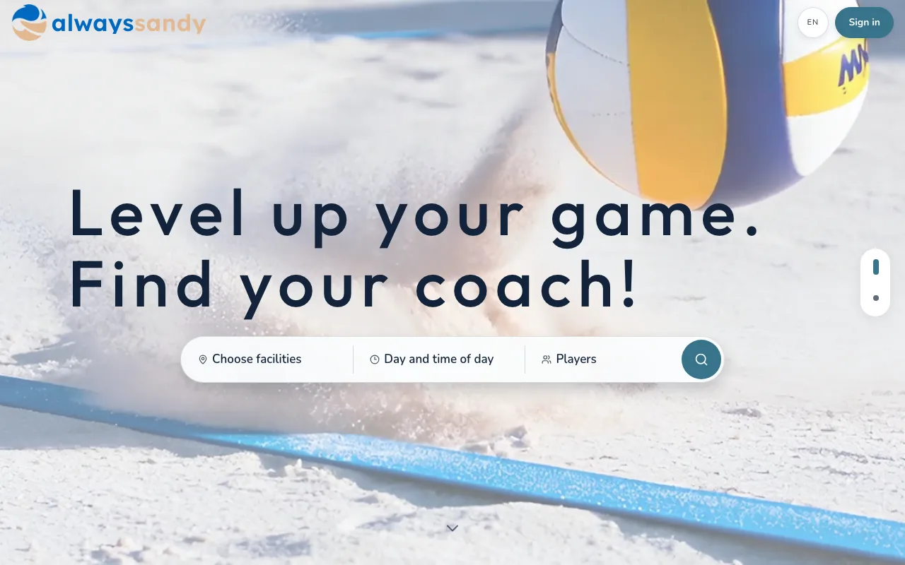 Always Sandy website